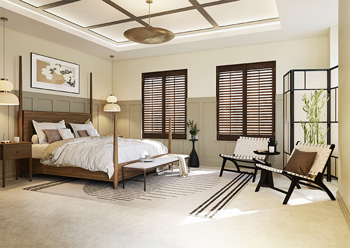Kensington, Antique Walnut - Full Height Plantation Shutter - Image 7